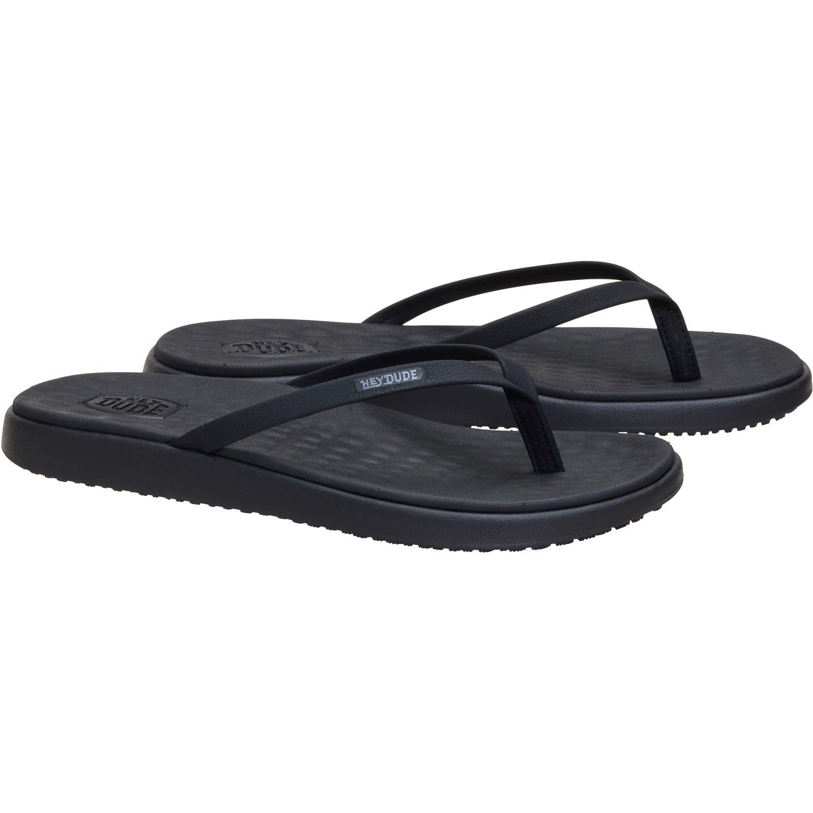 HEYDUDE Maui Breeze Polyurethan Damen Schwarz/Schwarz Sandalen