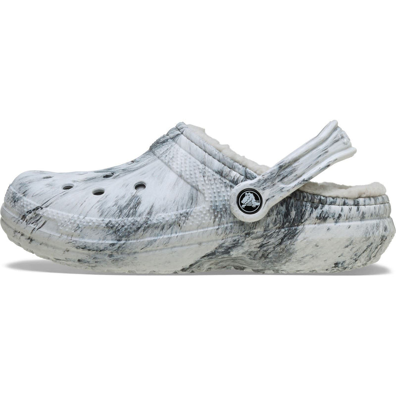 Crocs Classic Lined Clog Thermoplastische Damen Graue Wirbel Clogs