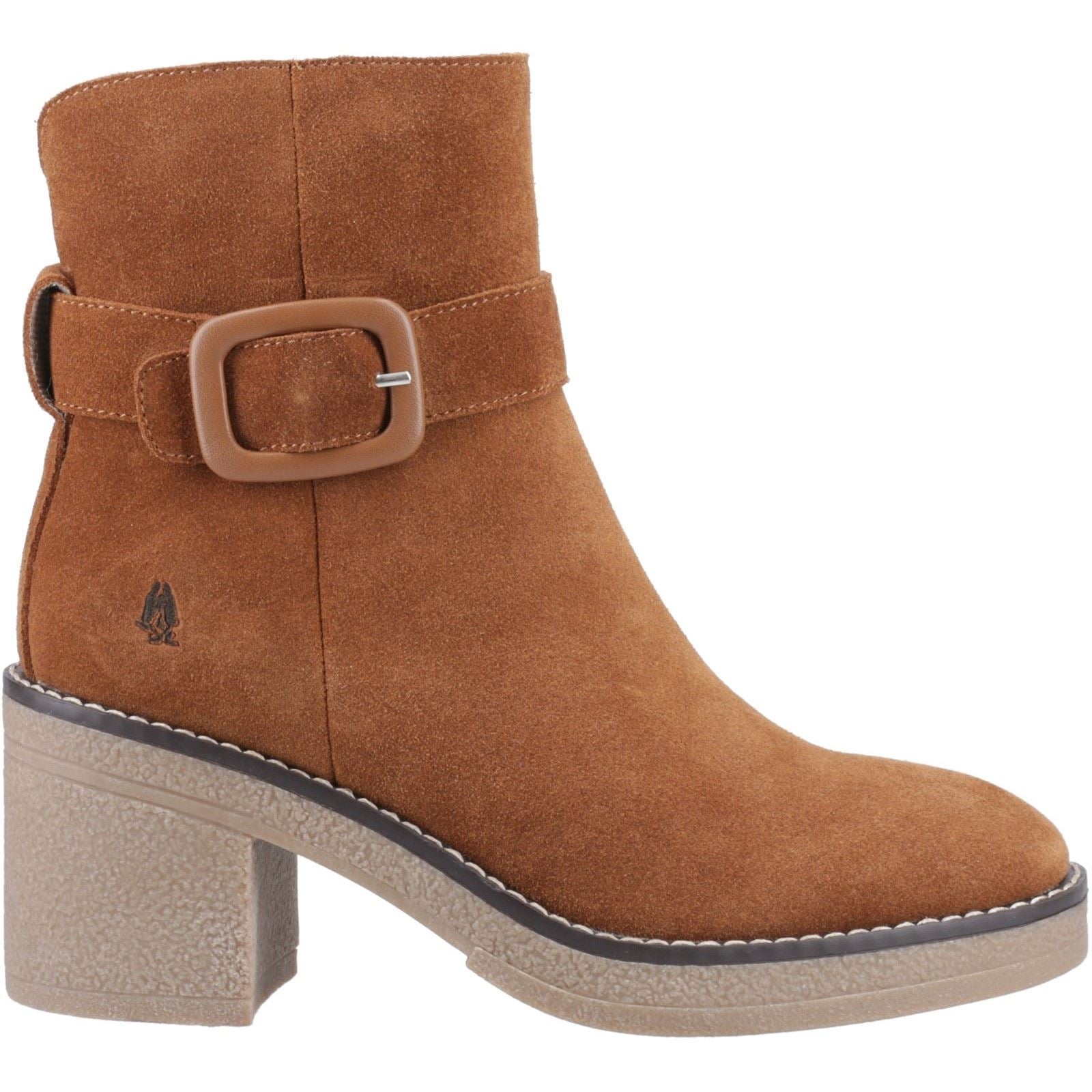 Hush Puppies Fearne Damen Wildleder Stiefeletten mit Absatz in Braun