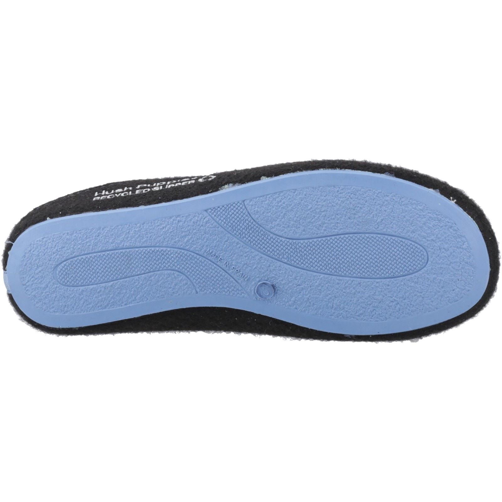 Hush Puppies The Good Slipper 90 % recyceltes RPET-Polyester Herrenschlappen in Schwarz/Blau