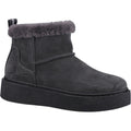Hush Puppies Becca Damen Wildleder Winter Stiefeletten in Kohlefarben