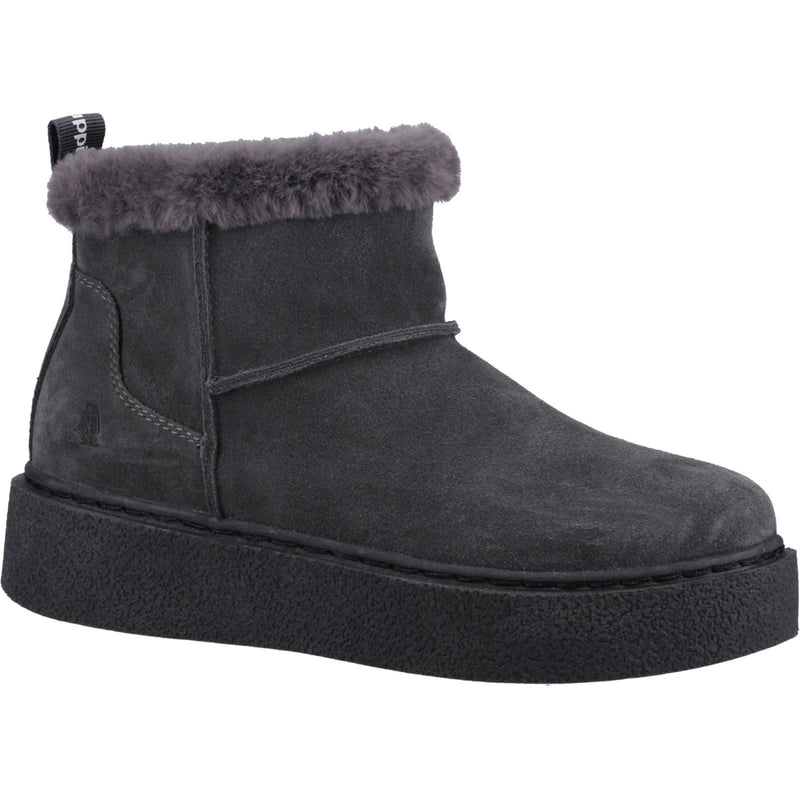 Hush Puppies Becca Damen Wildleder Winter Stiefeletten in Kohlefarben
