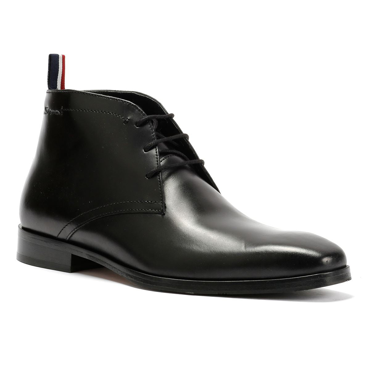 Ben Sherman London Leder Herren Schwarze Stiefel