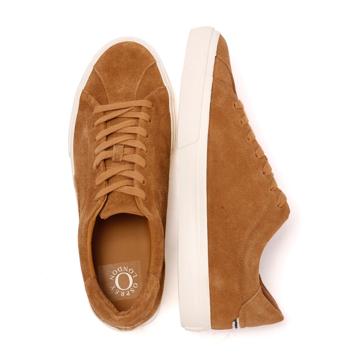 Osprey London The Versailles Wildleder Herren Braune Sneaker