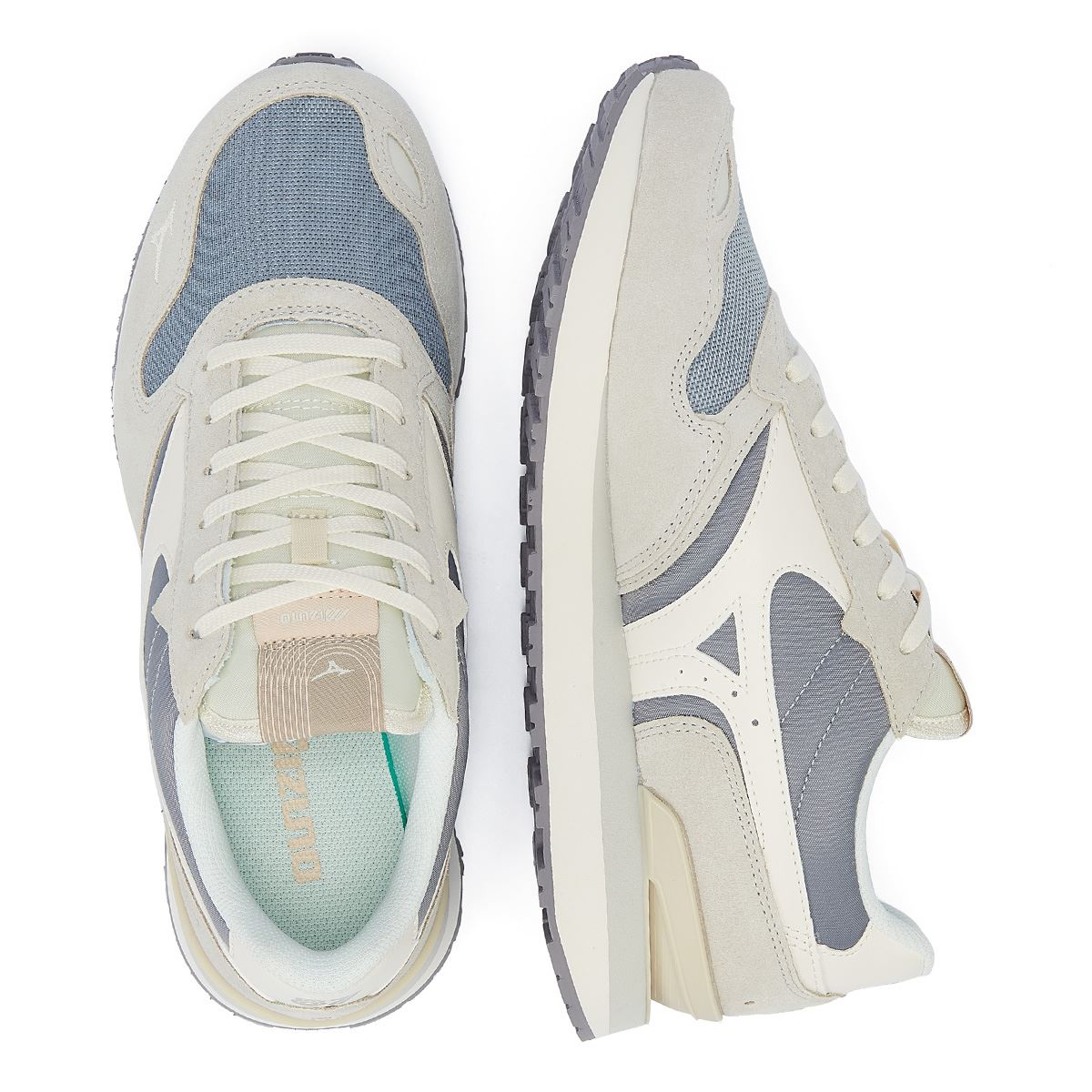 Mizuno MIZUNO RB87 Grau-Violette Wildleder-Sneakers