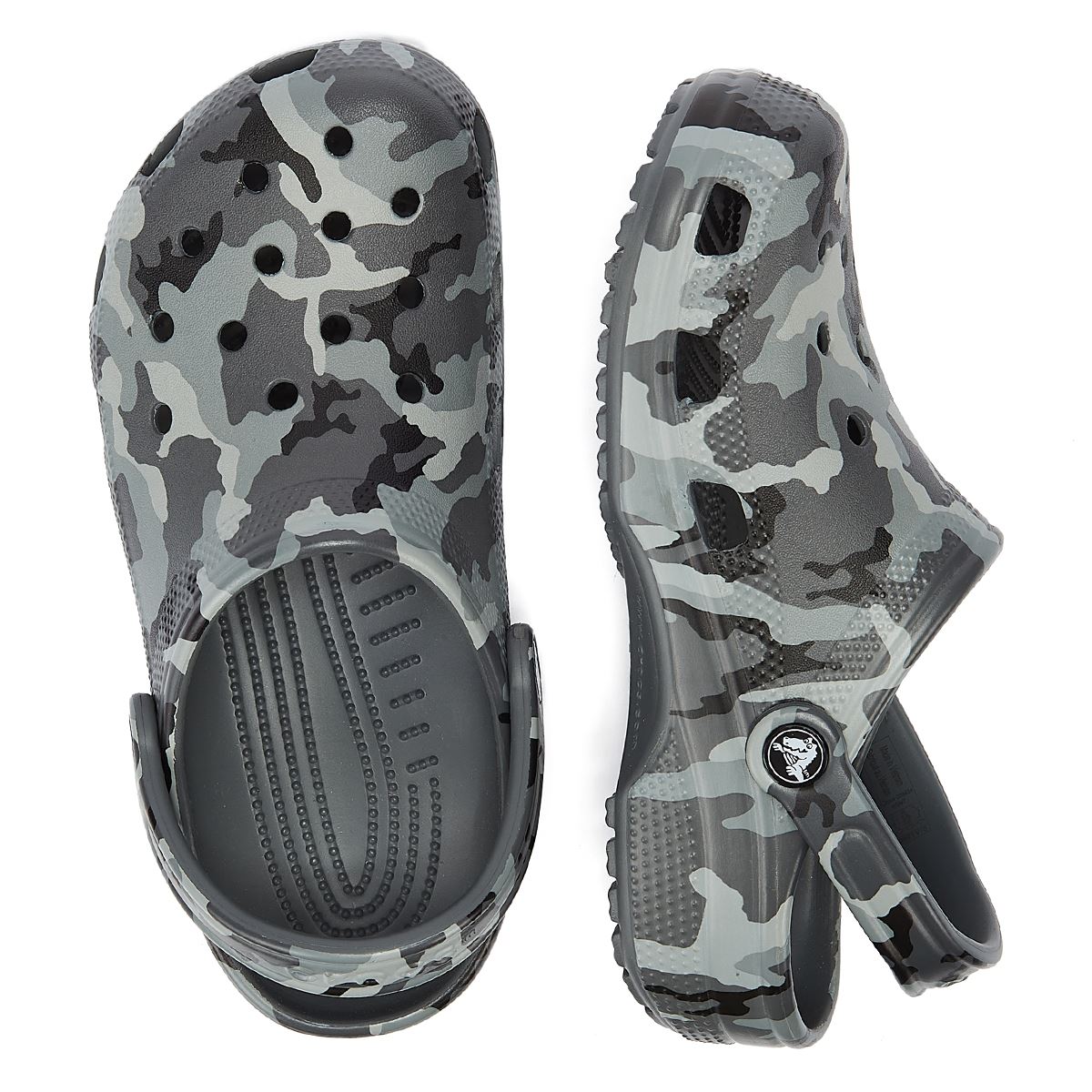 Crocs Classic Gedruckt Camo Clog Grau Sandale