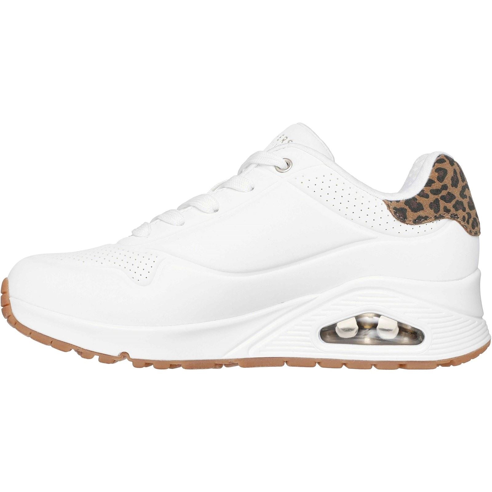 Skechers UNO - Jungle Nite Polyurethan Damen Weiß/Leopard Sneaker