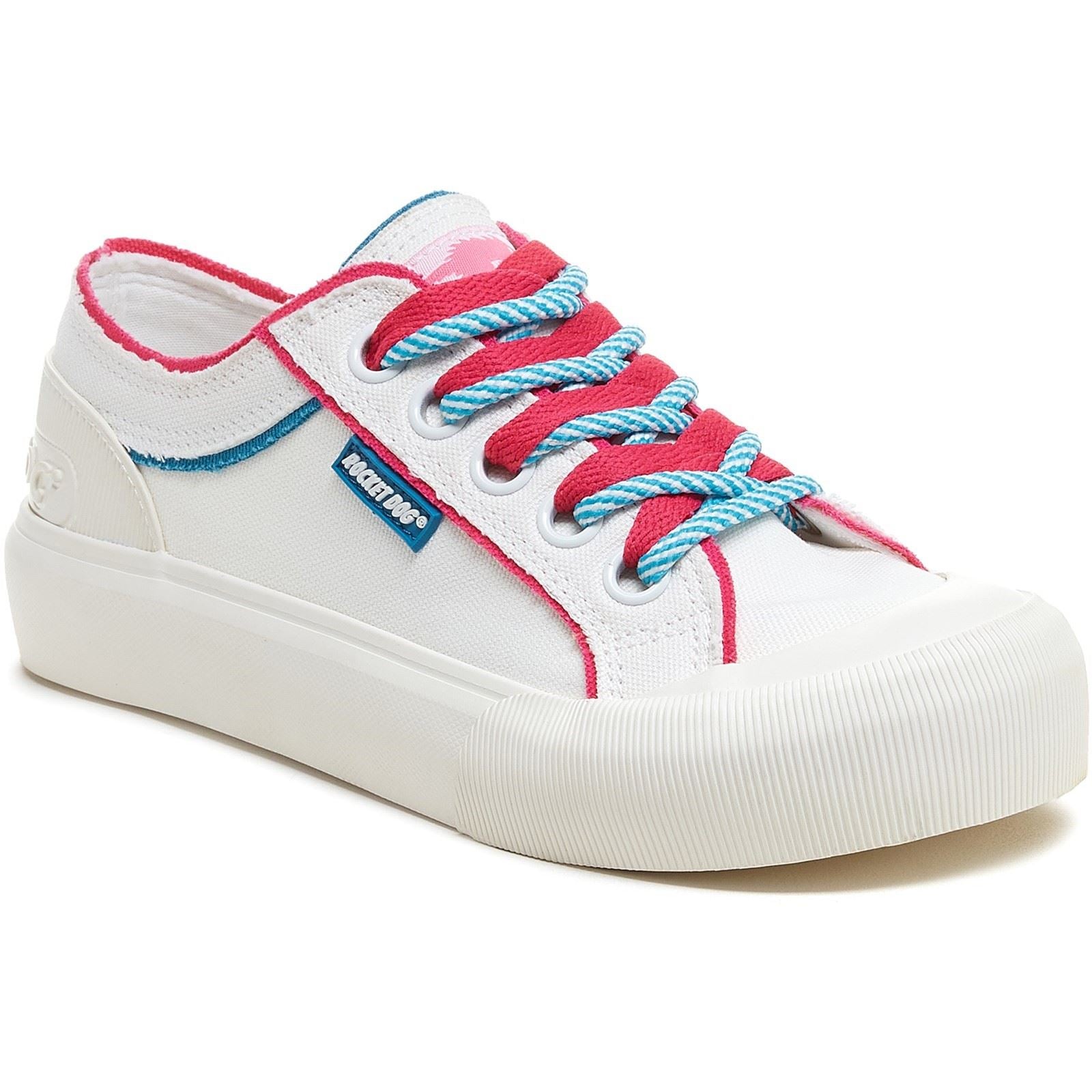 Rocket Dog Jazzin Plus Eighties 12A Baumwollfrauen Sneakers In Weiß