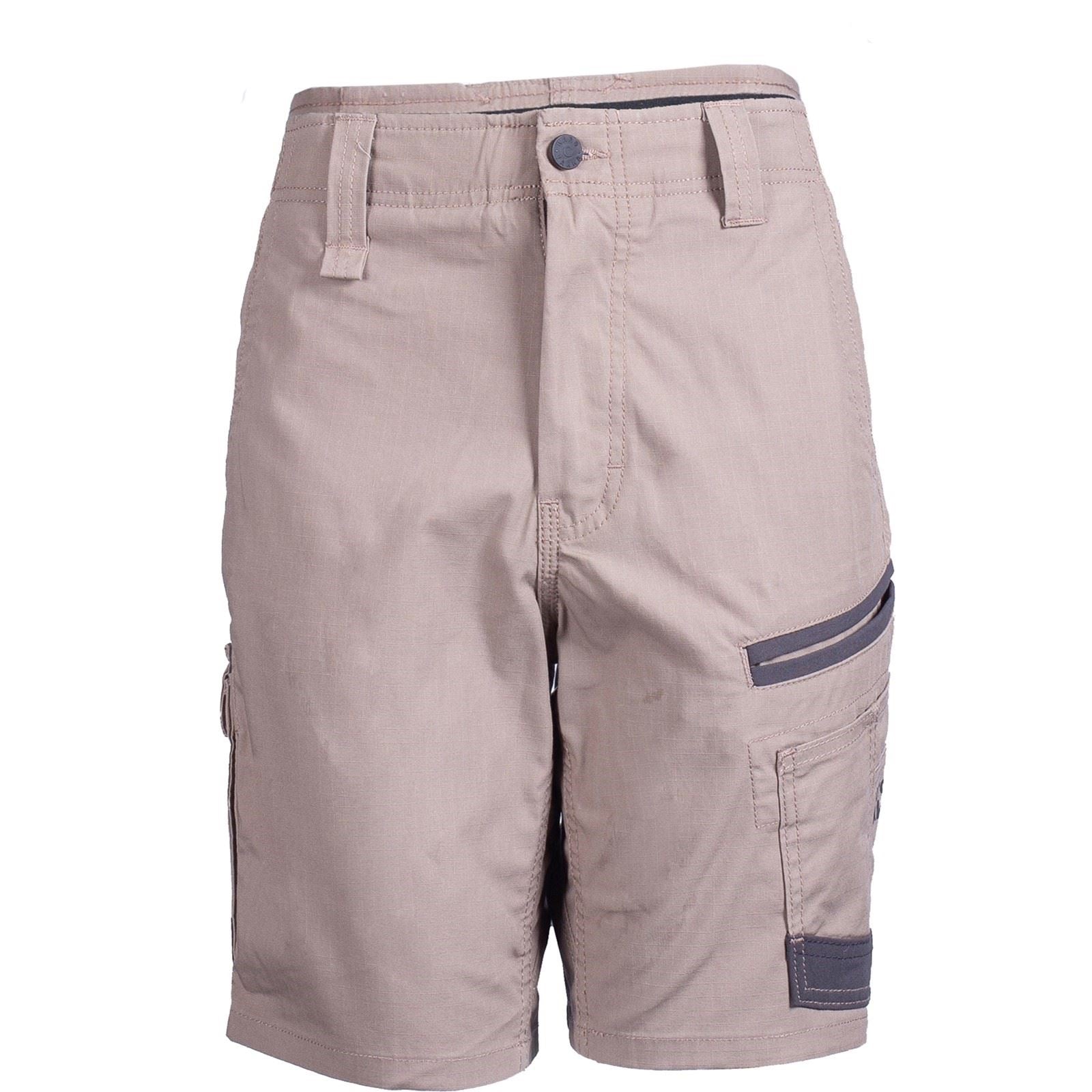 Hard Yakka Raptor Active Baumwoll Damen Tan Knielange Shorts