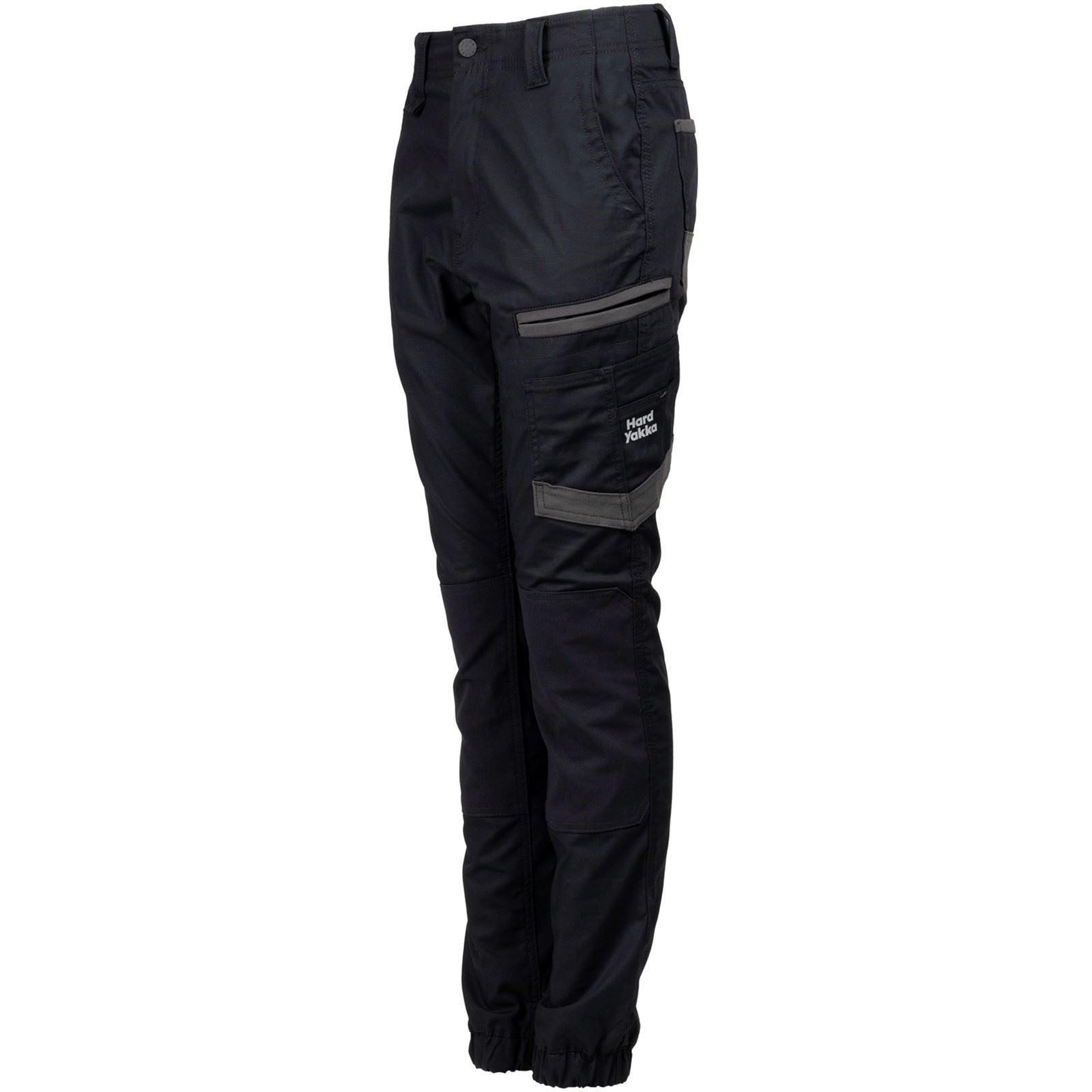 Hard Yakka Raptor Cuffed Baumwolle Damen Schwarze Outdoor Hosen