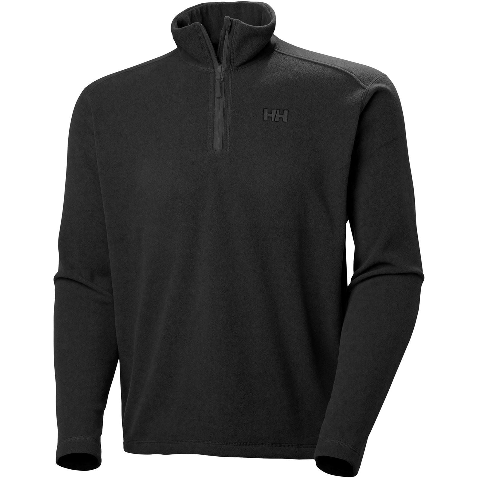 Helly Hansen Sport Daybreaker 1/2 Zip Polyester Herren Schwarze Farber Fleece Pullover