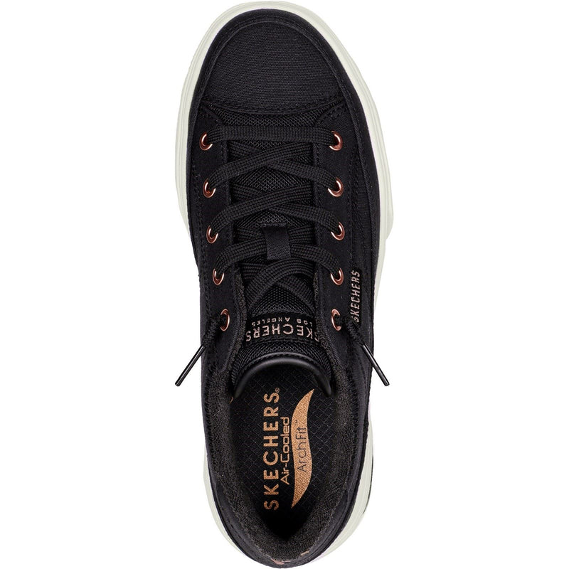 Skechers Arch Fit Arcade - Meet Ya There Baumwoll-Damenschwarze Turnschuhe
