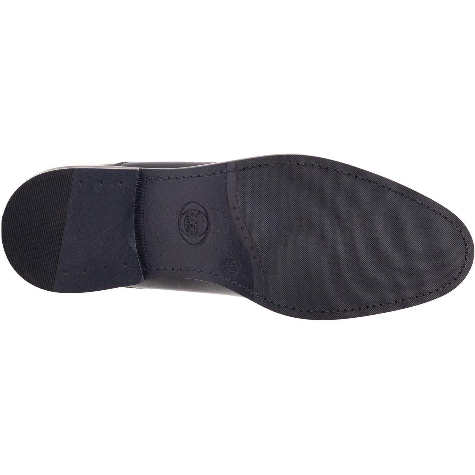 Base London Corbin Leder Herrenschuhe In Schwarz Oxford Stil