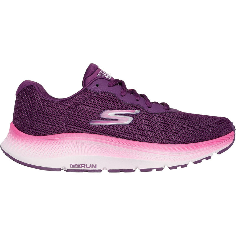 Skechers Go Run Consistent 2.0 Fast Pace Textile Damen Pflaume Sneakers
