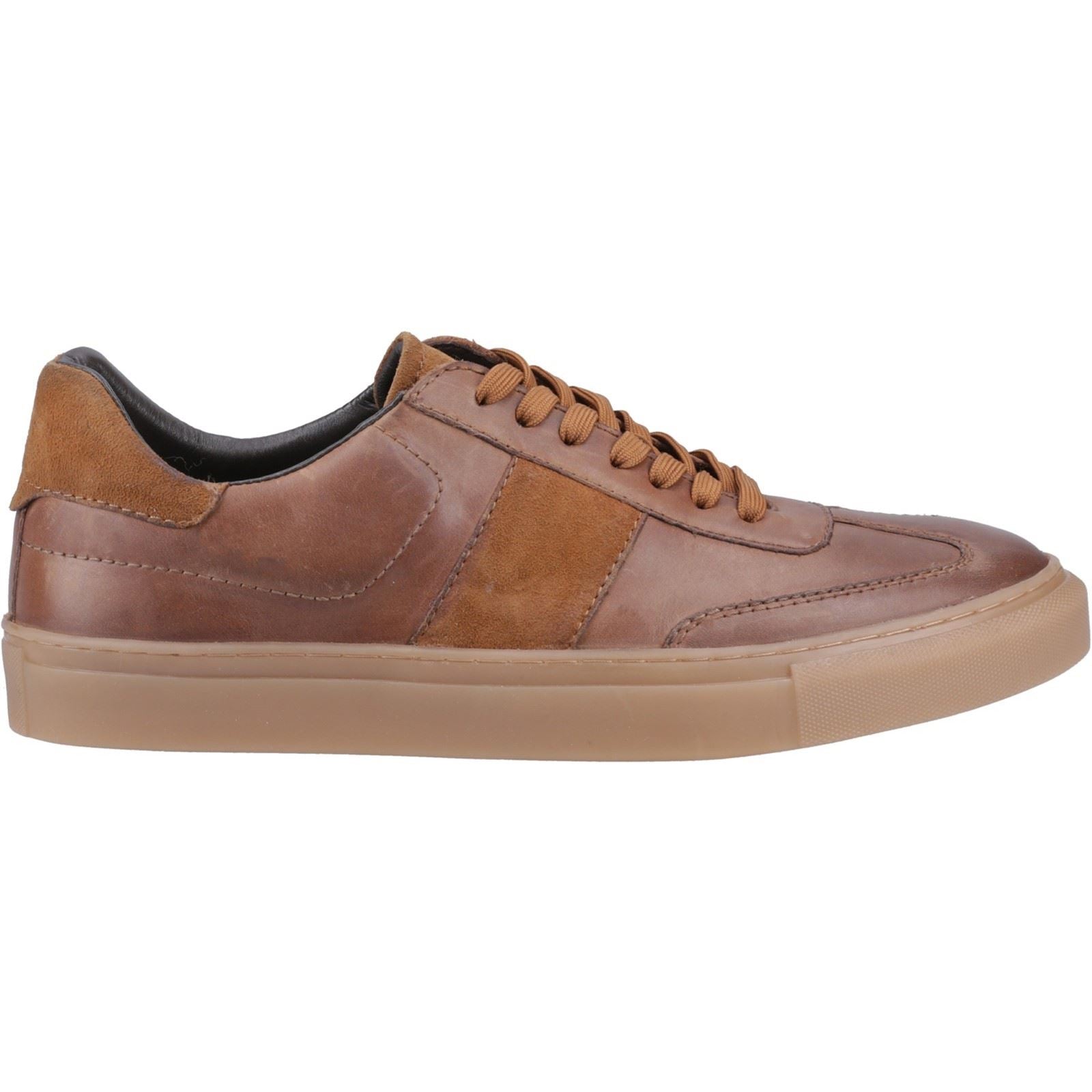 Hush Puppies Riley Herren Wildleder Turnschuhe In Braun