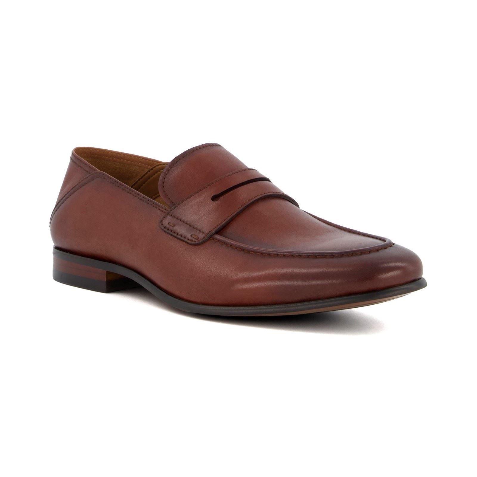 Dune Sync Leder Herren Slipper In Beige