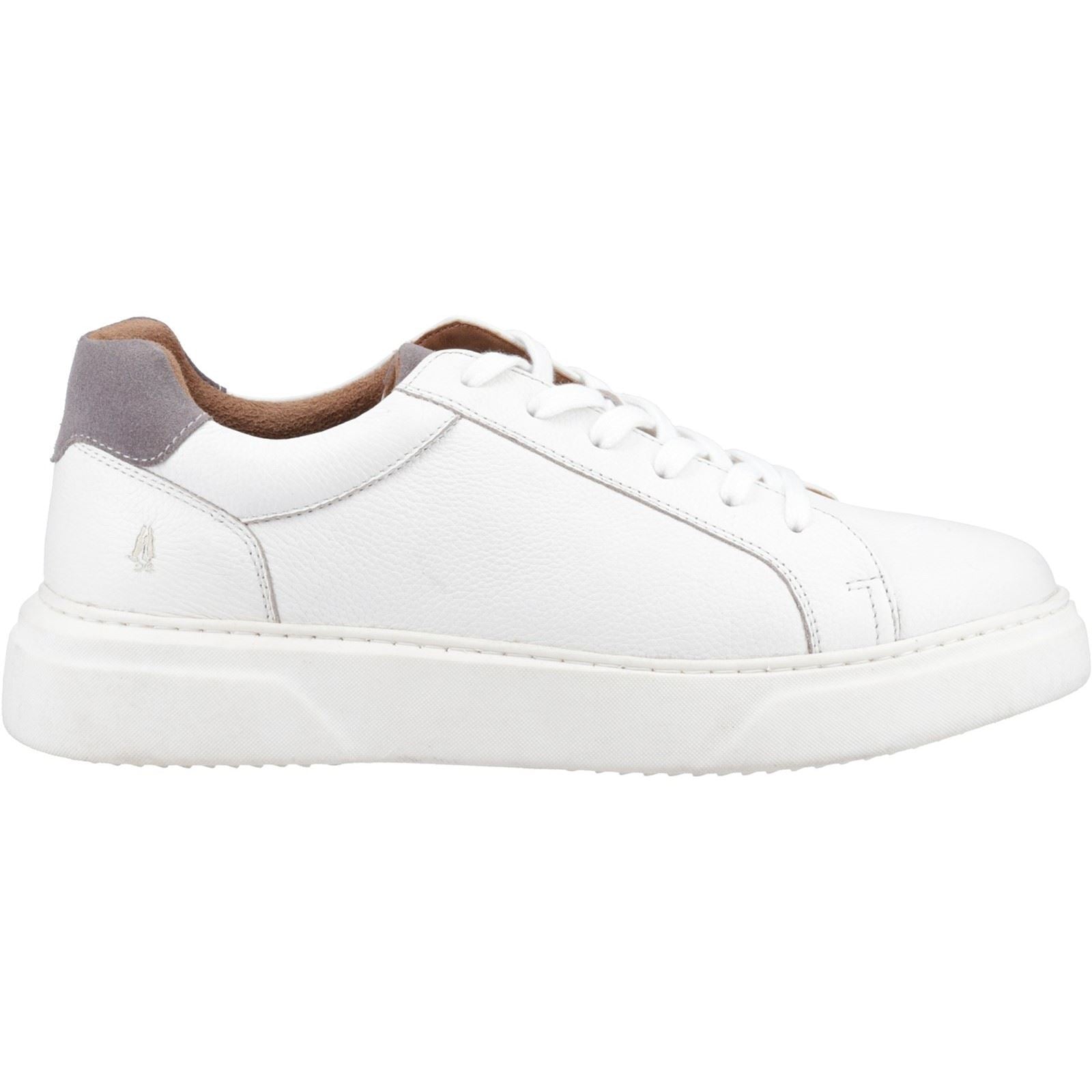 Hush Puppies Whelan Leder Herren Weiße Sneakers