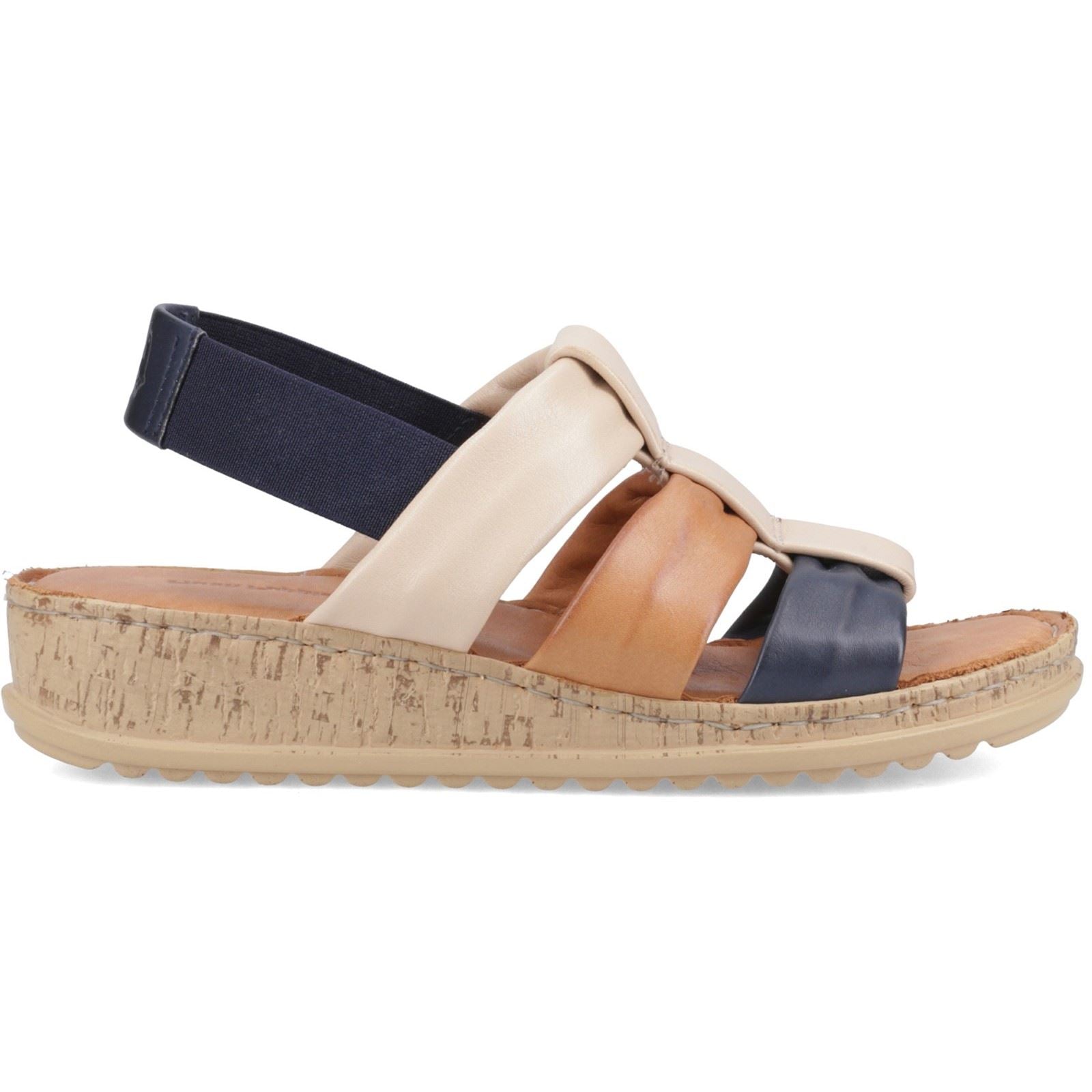 Hush Puppies Eden Gladiator Leder Damen Marine Mix Sandalen