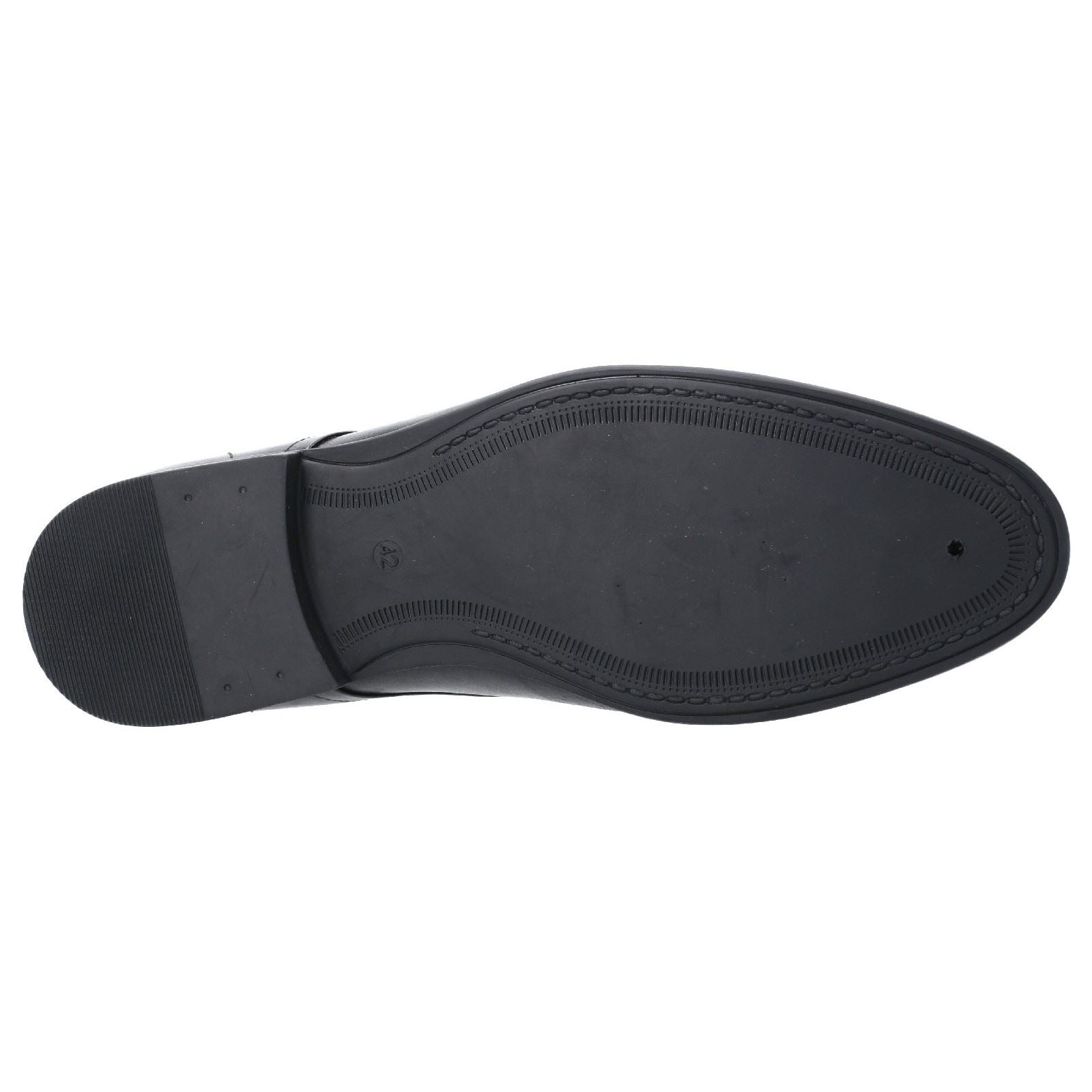 Hush Puppies Ollie Cap Toe Schwarze Farbe Herren-Schnürschuhe Aus Leder