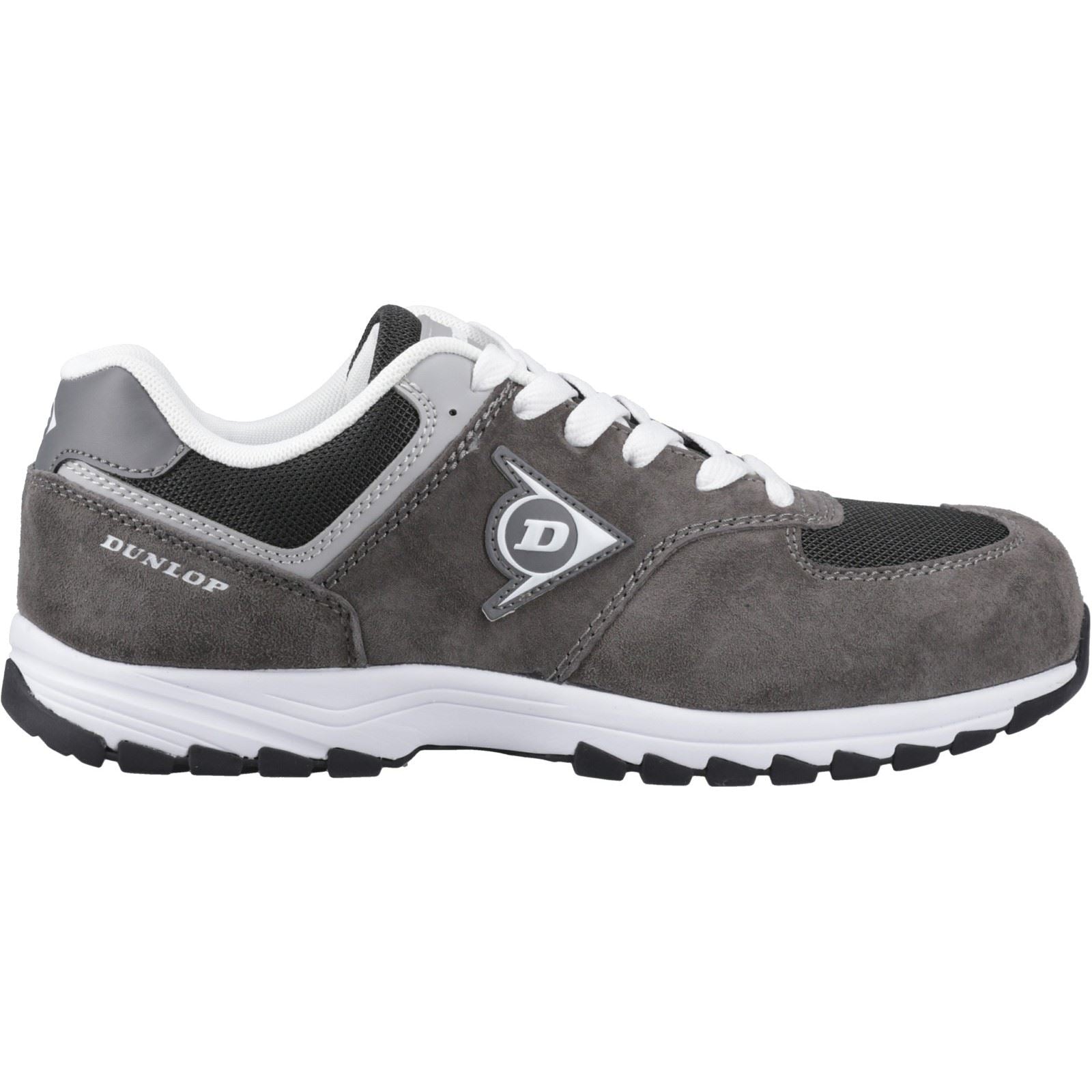 Dunlop Arrow Wildleder Herren Sicherheitssneaker In Anthrazit/Grau