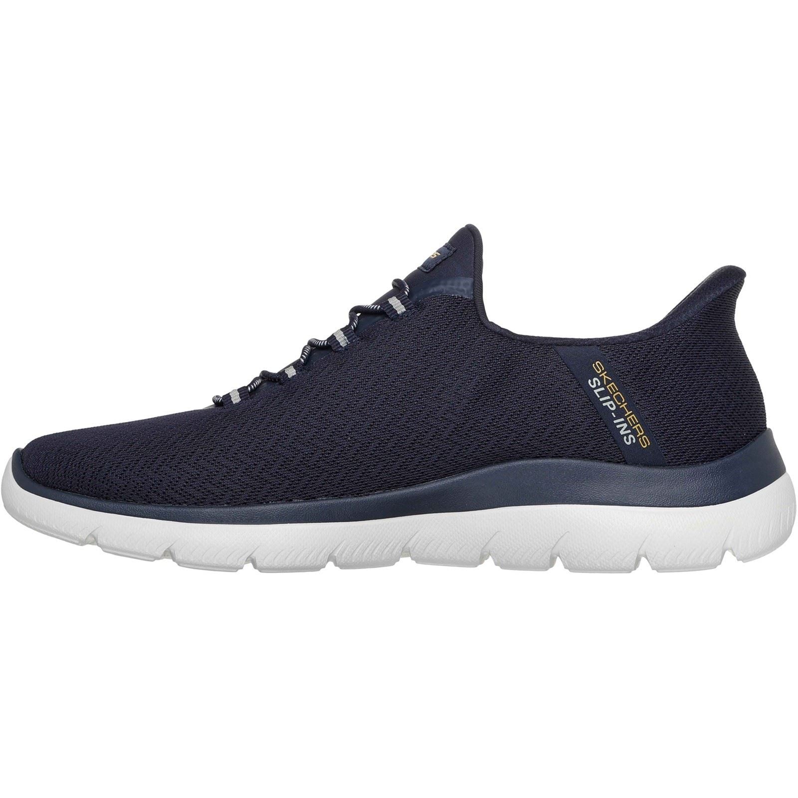 Skechers Arch Fit Summits Kynor Polyester Herren Sneaker In Marineblau/Gelb