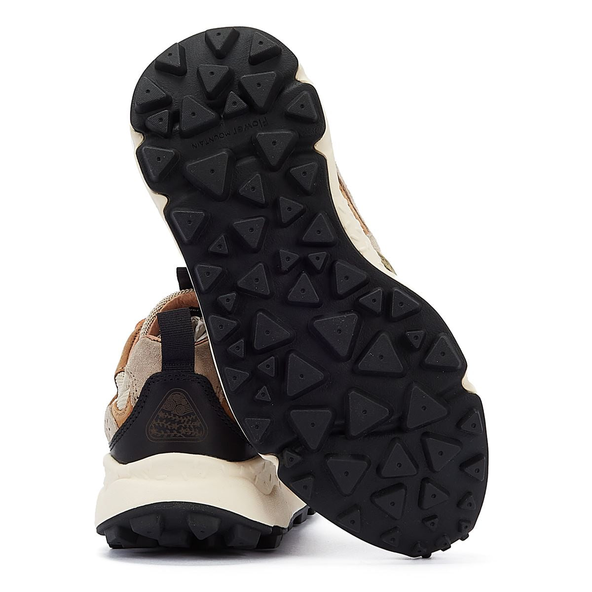 Flower Mountain Yamano 3 Grau/Orange Wildledersneakers