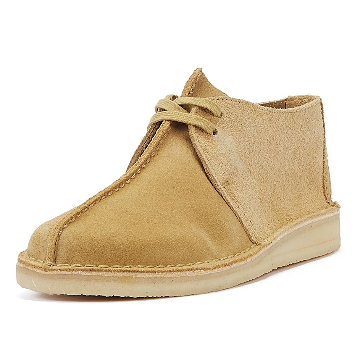 Clarks Originals Desert Trek Herren-Schnürschuhe Aus Ahorn-Wildleder