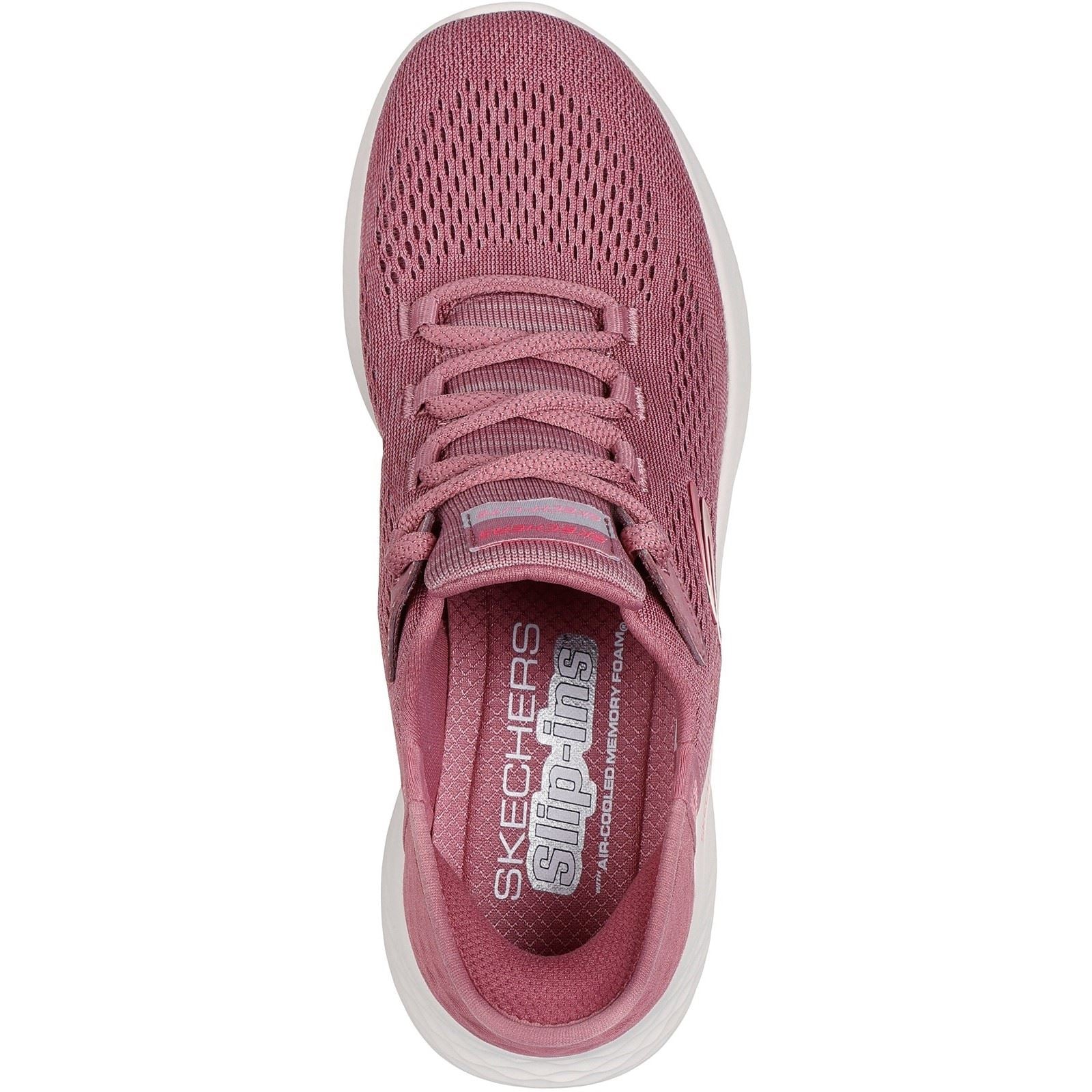 Skechers Skech-Lite Pro Natural Damen Textil Sneaker In Dunklem Malvenfarben