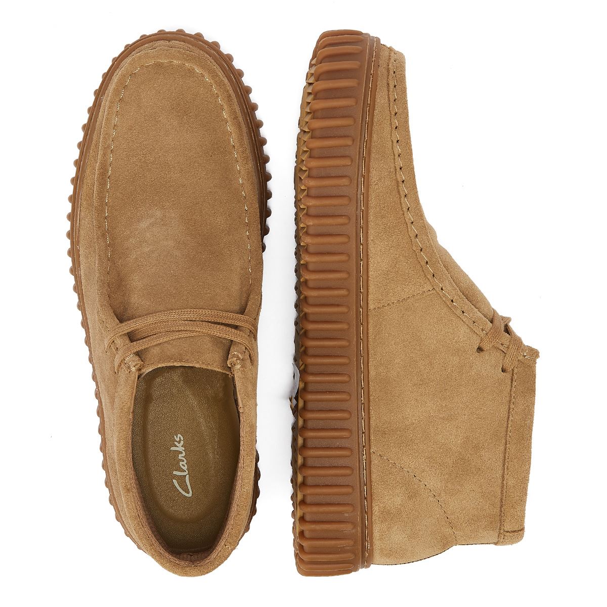 Clarks Main Torhill Hi Wildleder Herrenstiefel In Braun