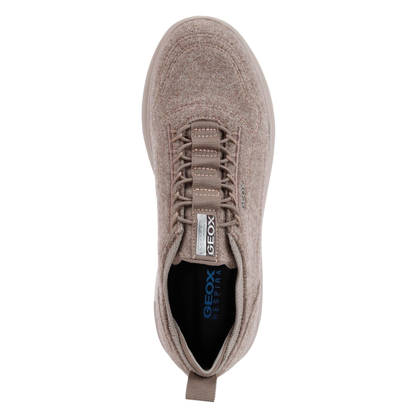 Geox D Spherica A Wollmischung Damen Sneakers In Dunkelrosa