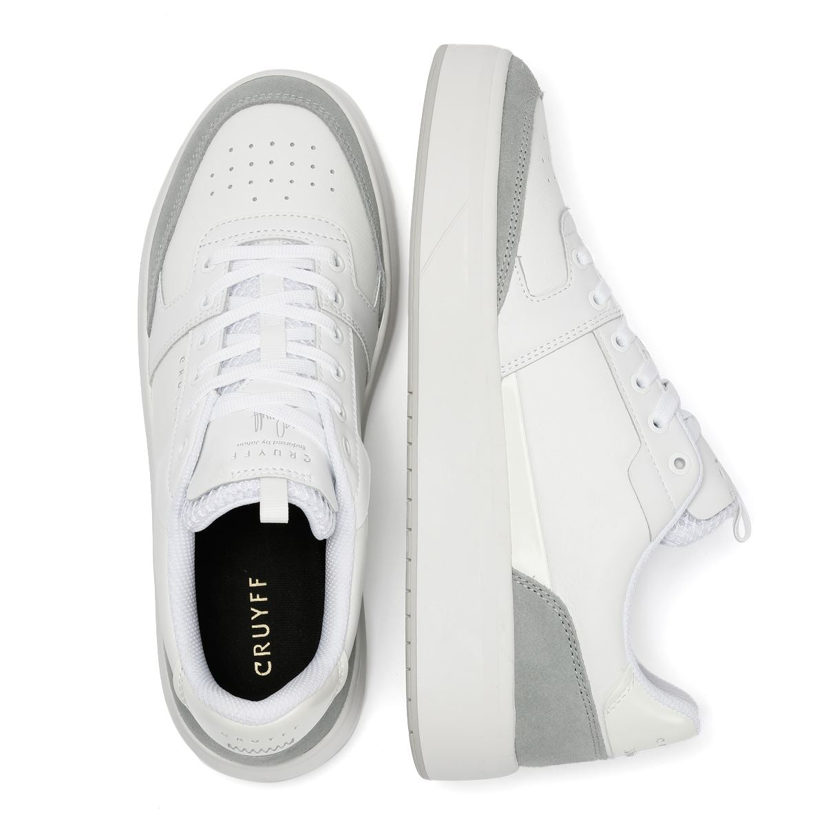 Cruyff Endorsed Pro Herren Weiße Sneaker