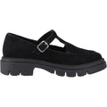 Hush Puppies Nella T-Bar Damen Schuhe Aus Wildleder In Schwarz