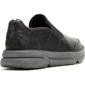 Hush Puppies Baylor Herrenschwarze Lederslipper