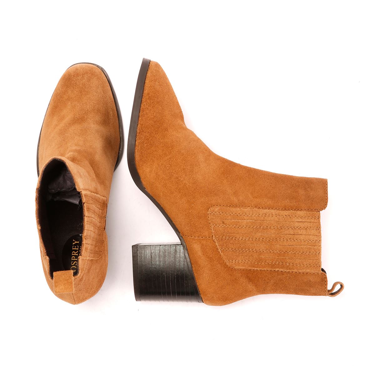 Osprey London The Naples Wildleder Damen Braune Stiefel