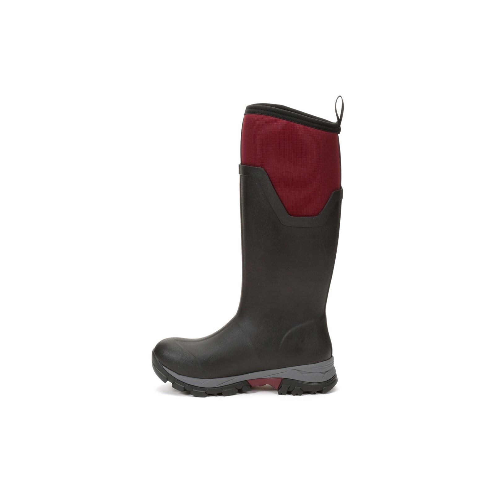 Muck Boots Arctic Ice Tall Gummistiefel Schwarz/Bordeauxrot