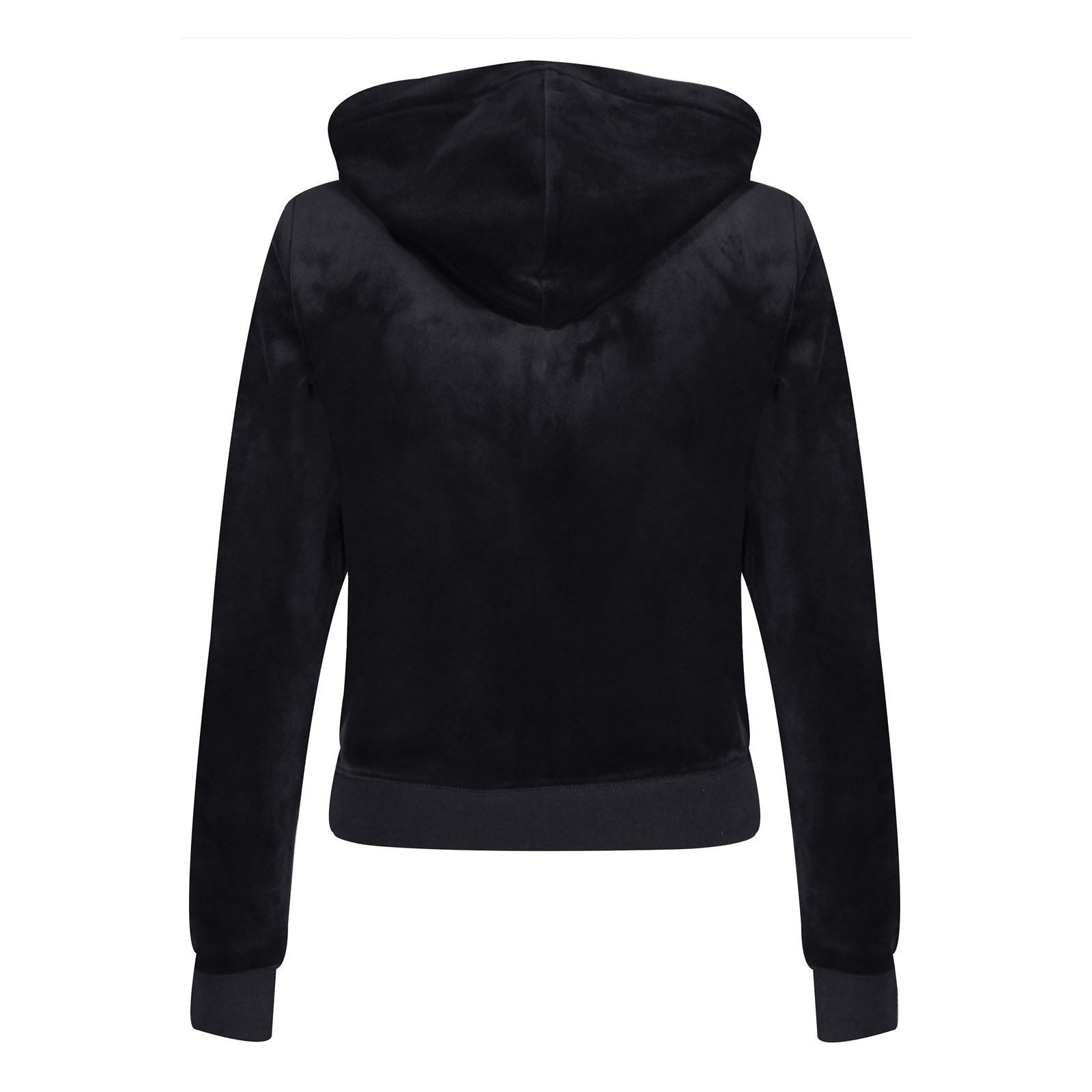 Juicy Couture Robertson Classic Jacket Polyester Damen Schwarz Kapuzen Sweatshirt