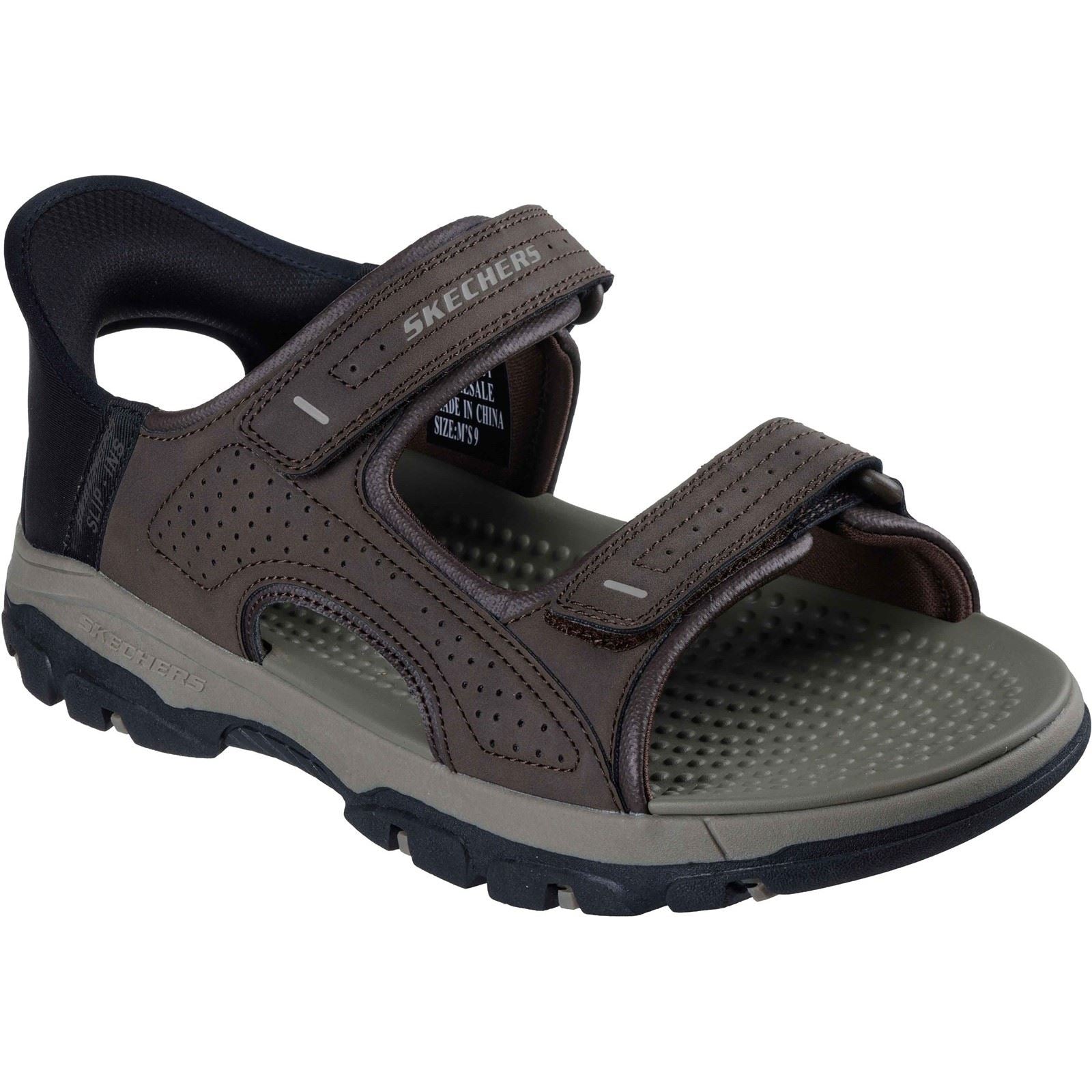 Skechers Tresmen - Reece Polyurethan Herren Schokoladensandalen