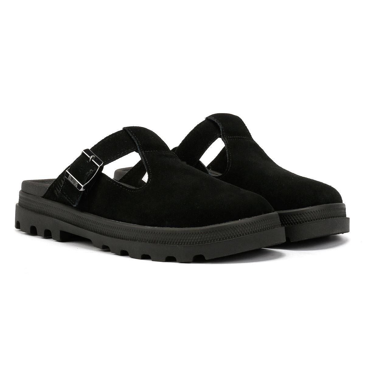 Palladium Dunelite Pyla Wildlederschuhe In Schwarz
