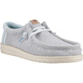 HEYDUDE Wally Jute Herren Mokassinschuhe Aus Jutegewebe In Cloud Blau/Dawn Blau