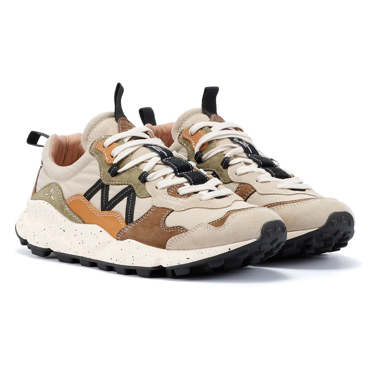 Flower Mountain Lenzan Wildleder Herrensneaker In Beige