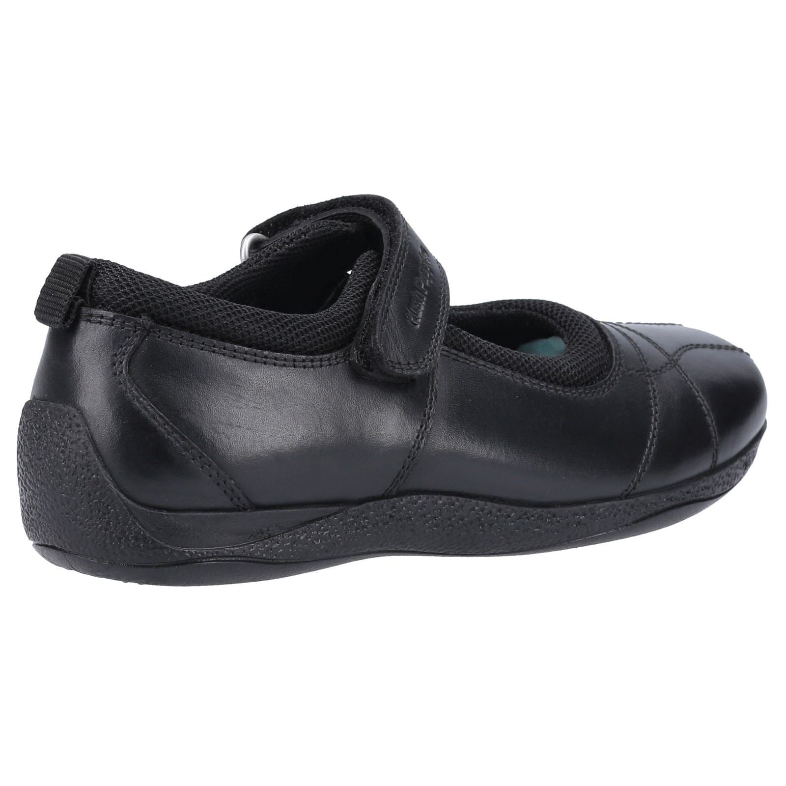 Hush Puppies Clara Junior Mädchenschuhe Aus Schwarzem Leder
