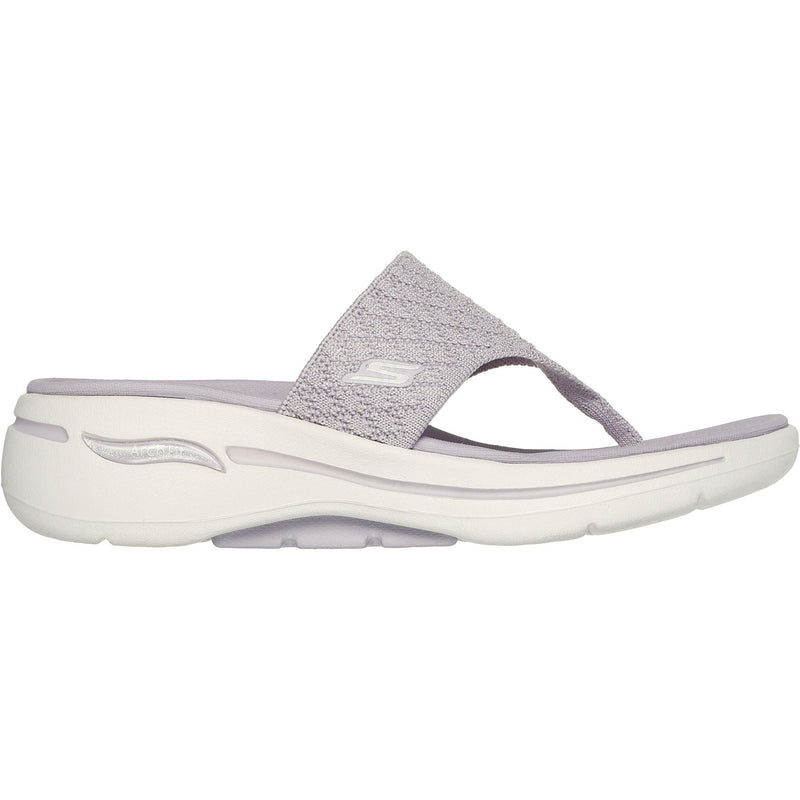 Skechers Go Walk Arch Fit Sandal Spellbound Polyester Damen Sandalen In Flieder