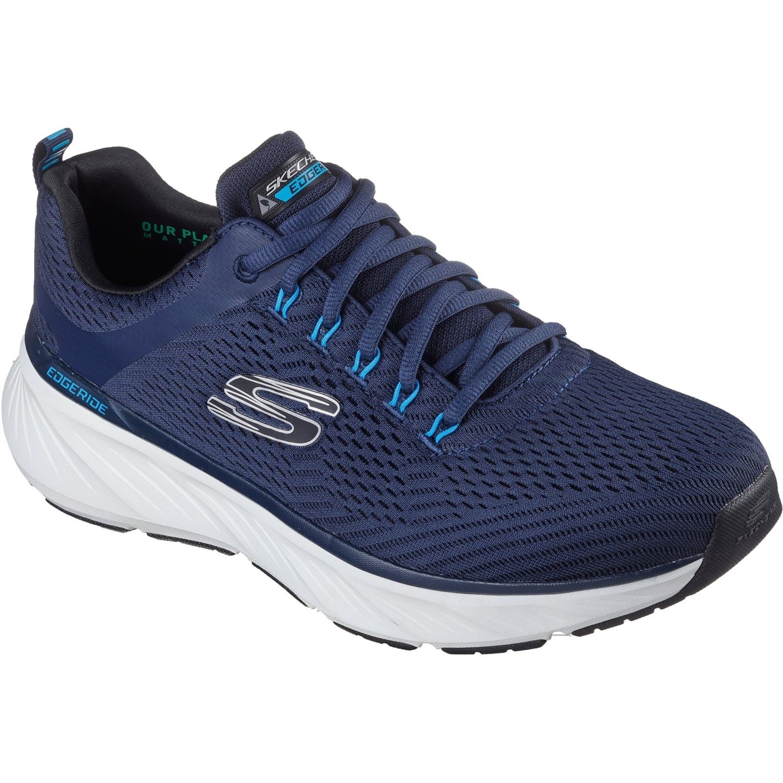 Skechers Relaxed Fit Edgeride Contention Herren Sneaker Aus Polyester In Marineblau/Blau