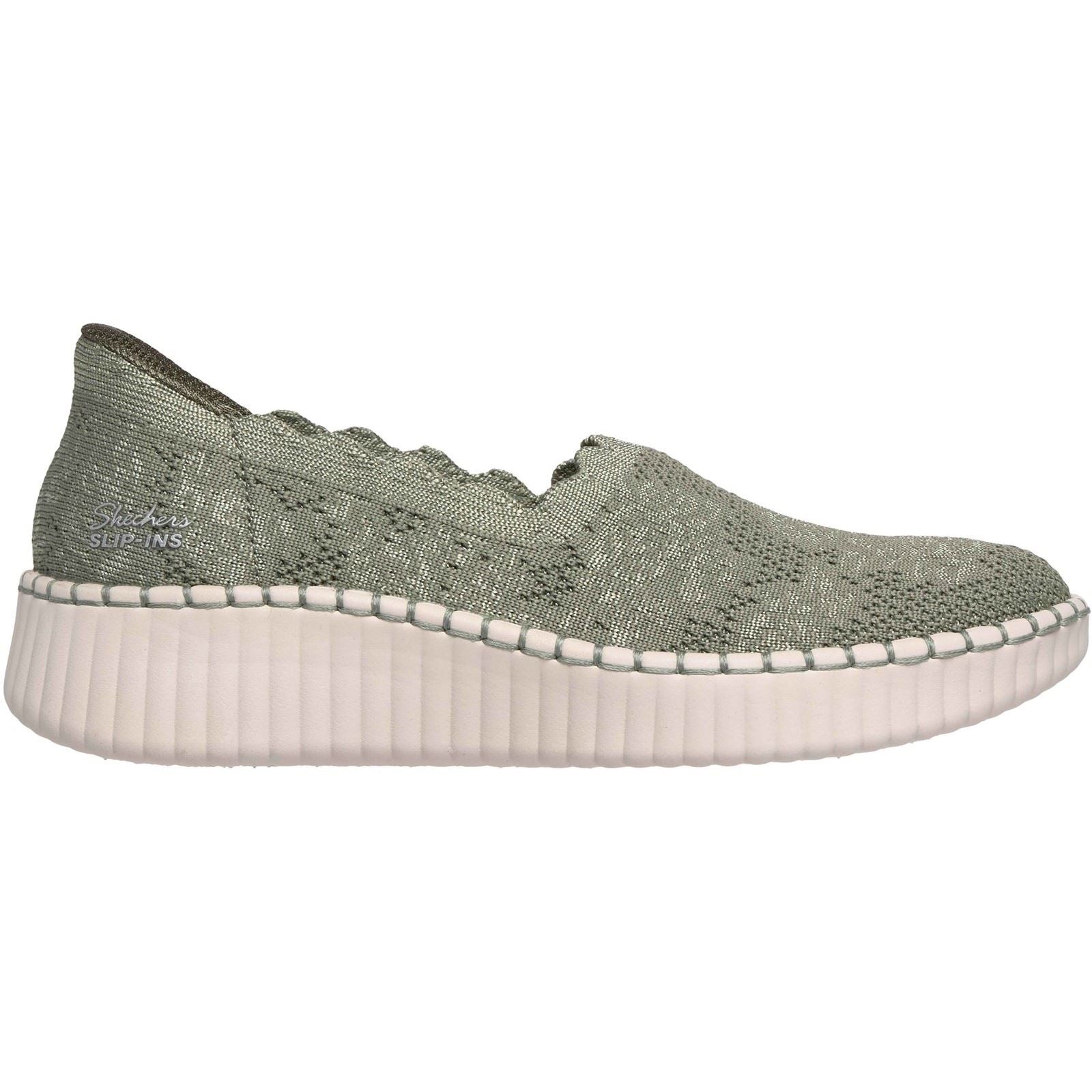 Skechers Wilshire Boulevard Polyester Damen Oliv Sneakers