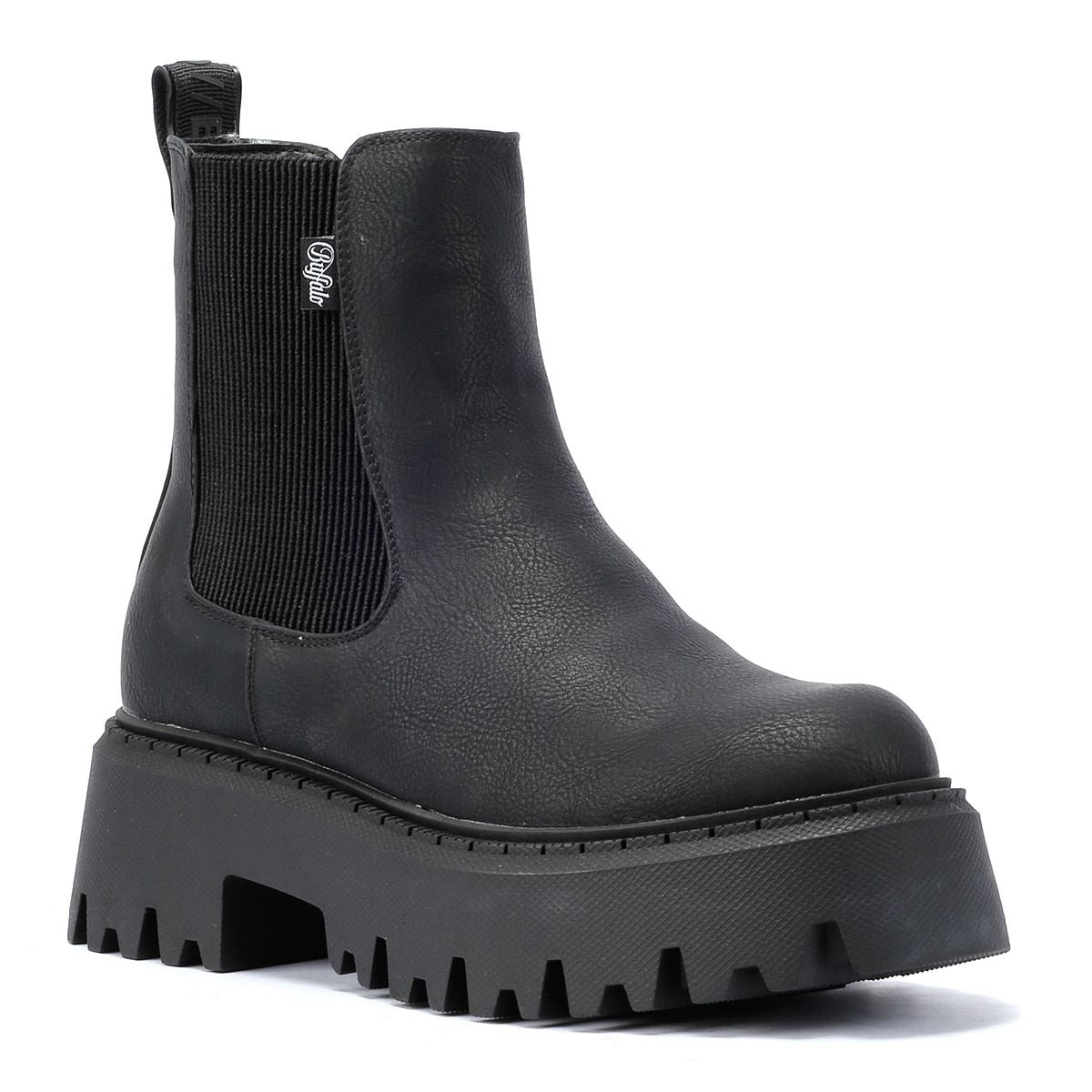 Buffalo Aspen Chelsea Veganes Nappa Damenstiefel In Schwarz