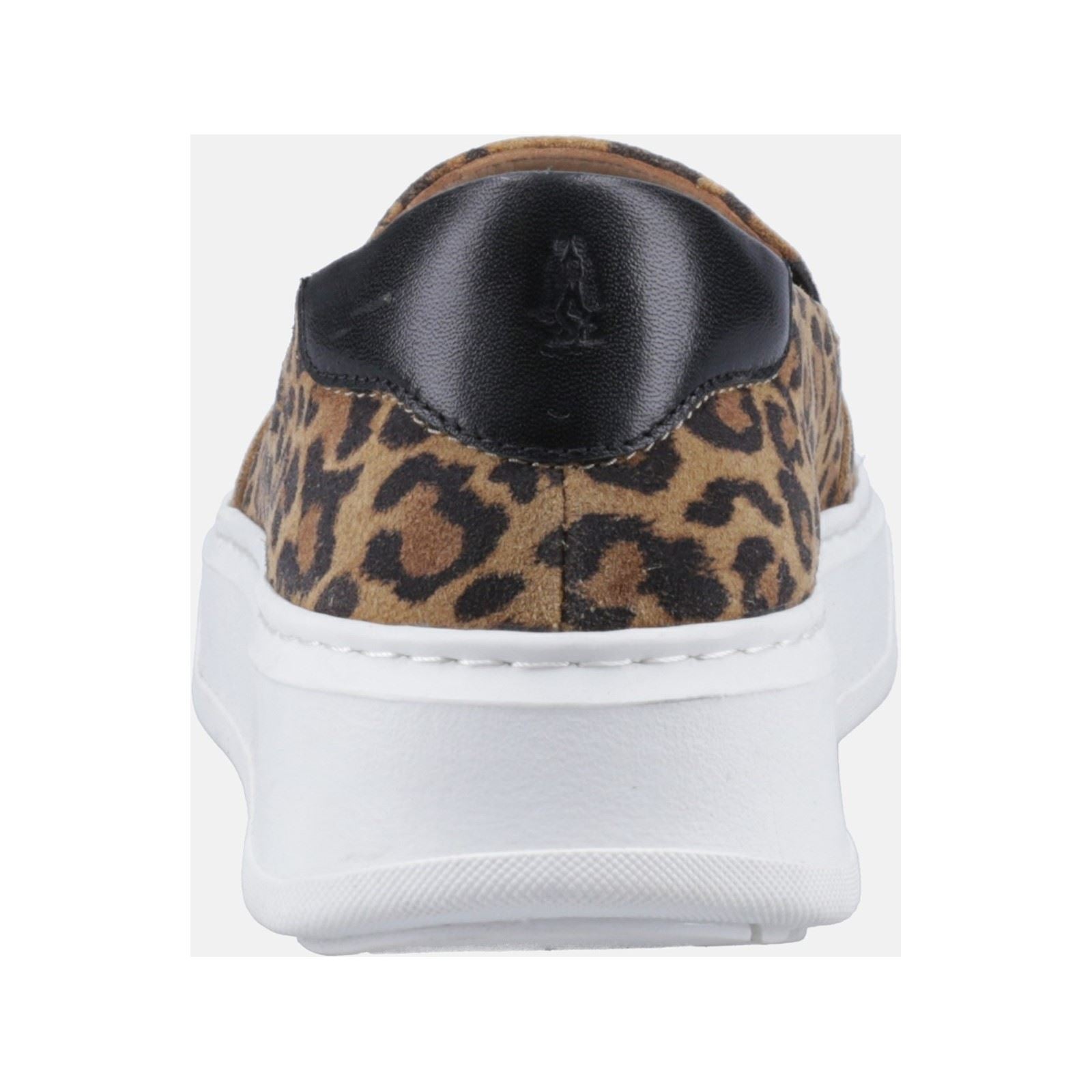 Hush Puppies Corinne Leder Damensneaker Mit Leopardenmuster
