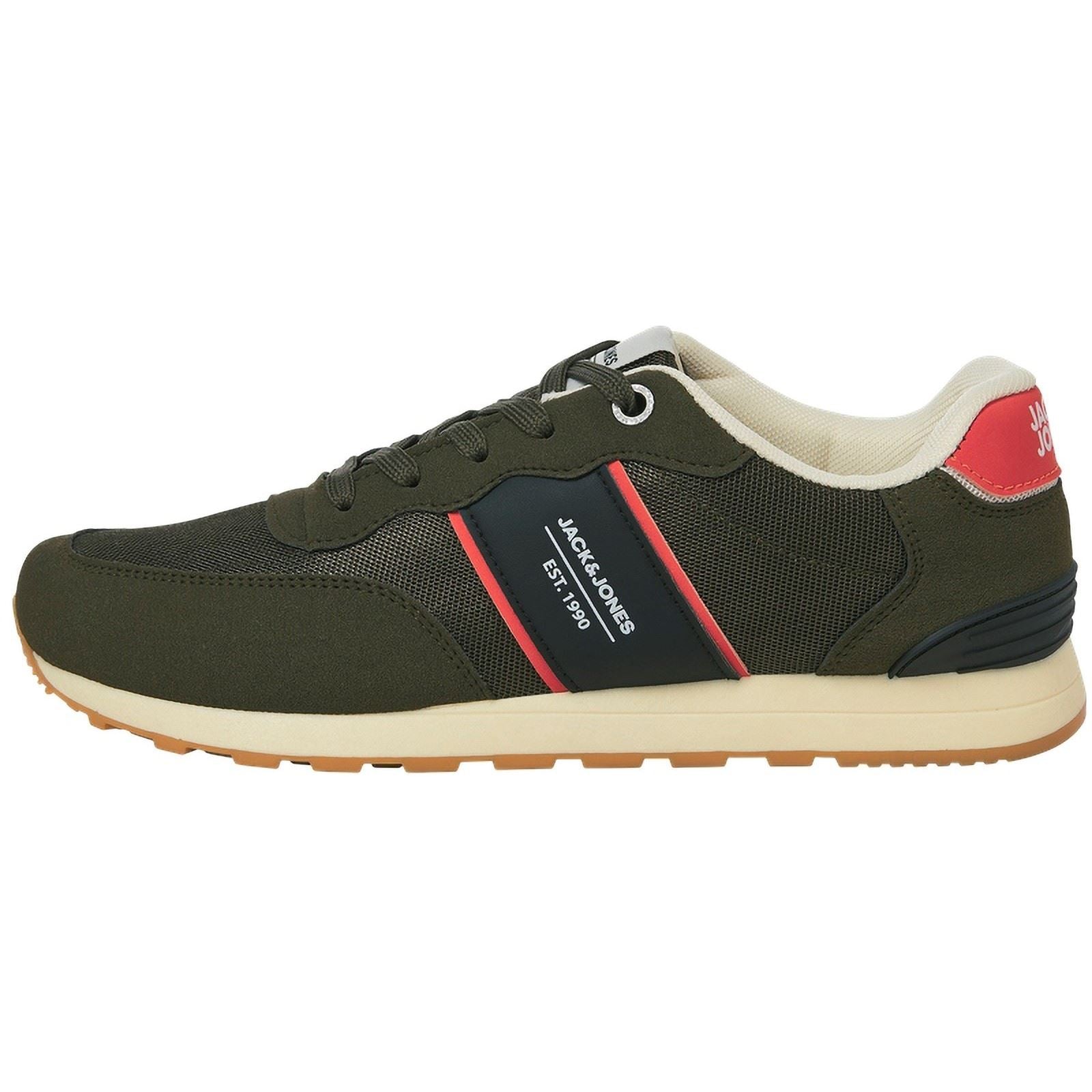 Jack & Jones Spirit Runner Herren Sneaker In Olivgrün Aus Polyurethan