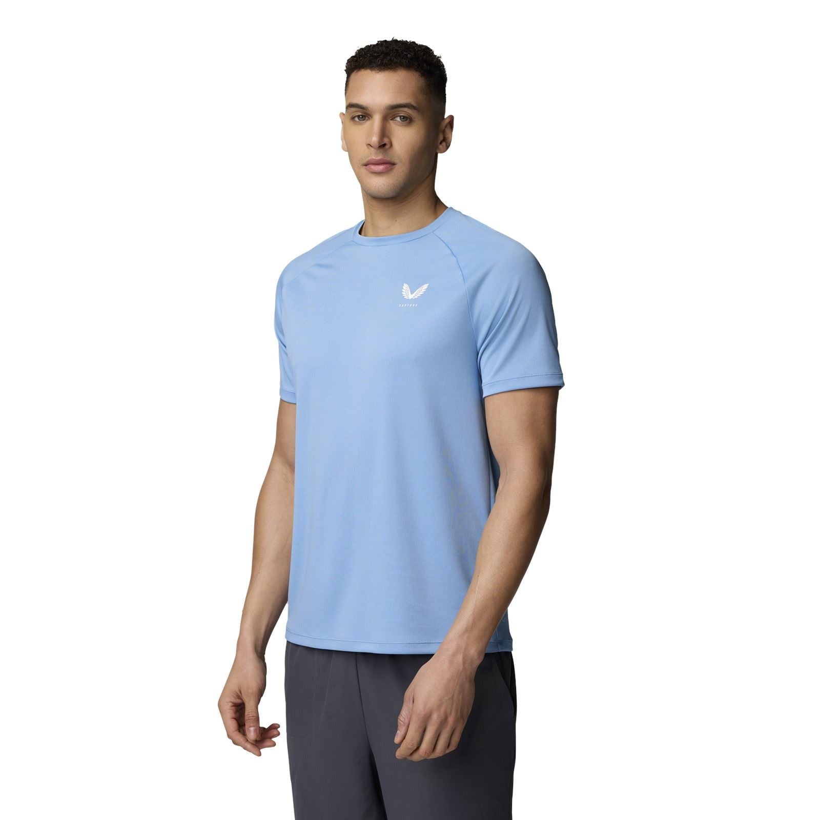 Castore Adapt Training T-Shirt Polyester Herren Blaue Sport-T-Shirts