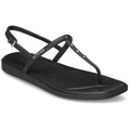 Crocs Miami Studded Thong Flip Thermoplastische Damen Schwarze Sandalen