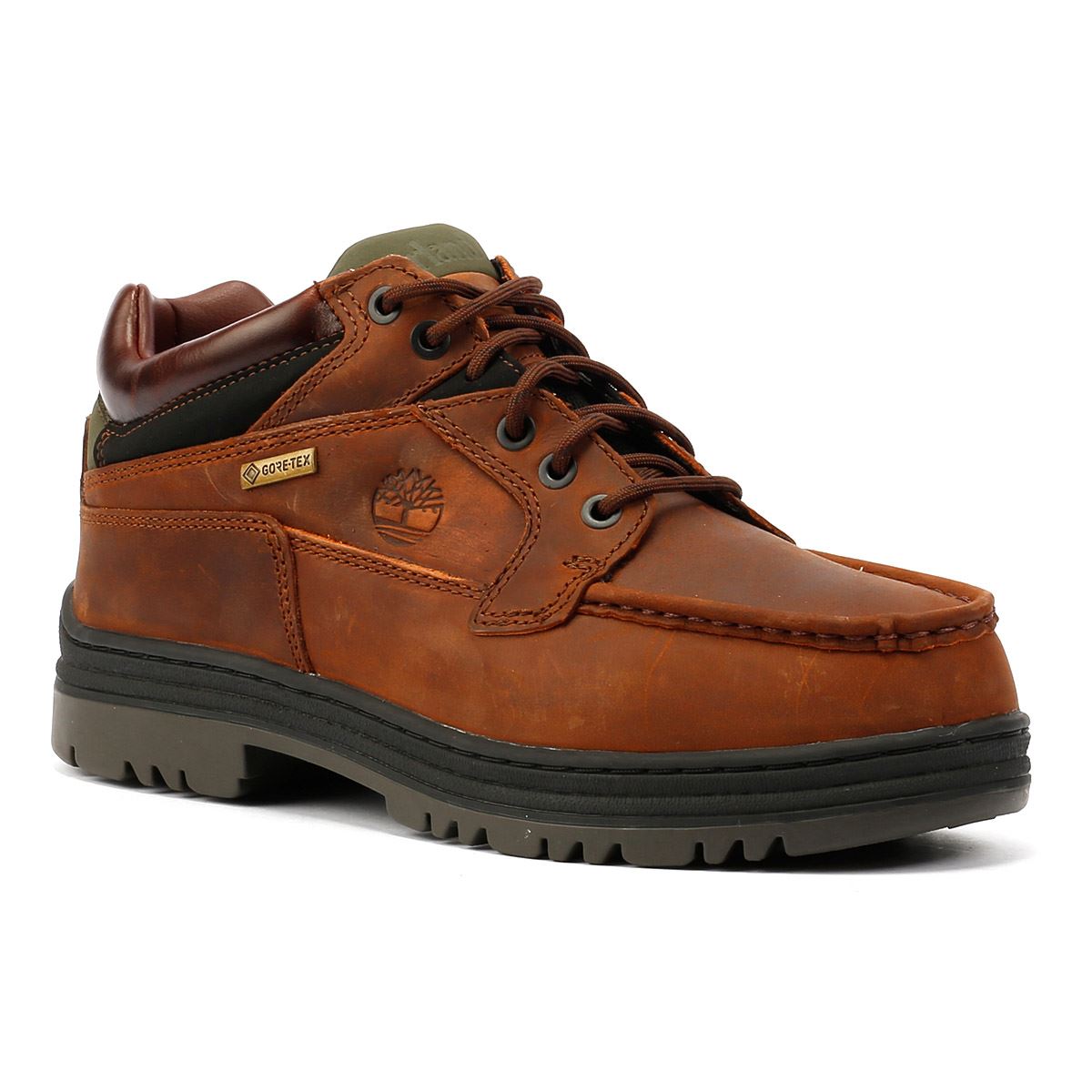 Timberland Heritage Low Lace Gore-Tex Braune Herrenstiefel Aus Leder